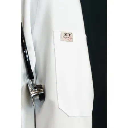 Fartuch medyczny MEDI TEDDY - BENISSA PURE WHITE - BIAŁY